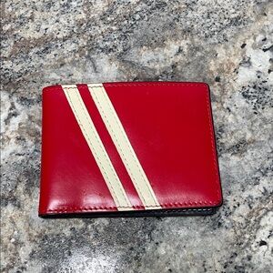 Elegant Red and Cream Men's Wallet